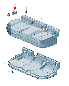 new audi q2 ga rear seat isofix cover 81a887233a4pk original