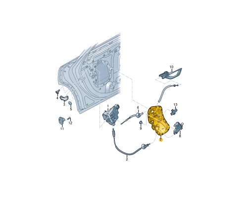 NEW AUDI Q8 RSQ8 4MN REAR LEFT DOOR PANEL INNER COVER 4M8839103 ORIGINAL