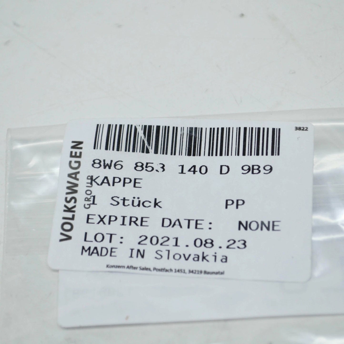 NEW AUDI A5 CABRIO 8W6 FRONT BUMPER RADIATOR GRILLE CAP 8W6853140D9B9