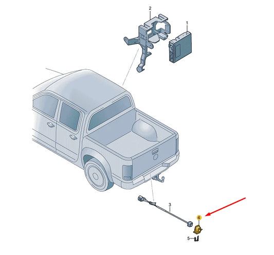 NEW VW AMAROK REAR REVERSING CAMERA SUPPORT 2H09805619B9 ORIGINAL