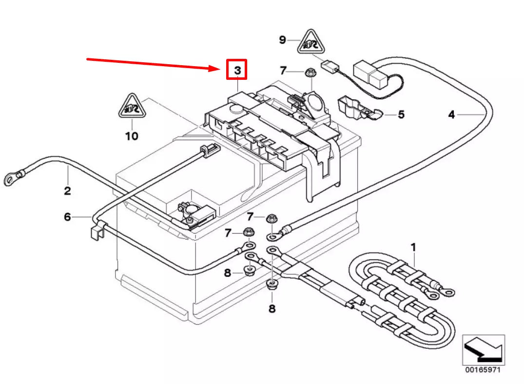 NEW BMW Z4 ROADSTER E89 POWER DISTRIBUTION BOX W FUSE 61149192124 9192124