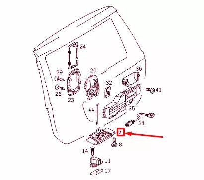 NEW MERCEDES-BENZ ML W163 REAR PANEL DOOR LOCK A1637400235 ORIGINAL