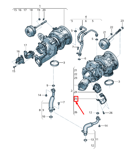 NEW AUDI Q8 4MN LEFT TURBOCHARGER MOUNT HEAT SHIELD 0P2145325 ORIGINAL