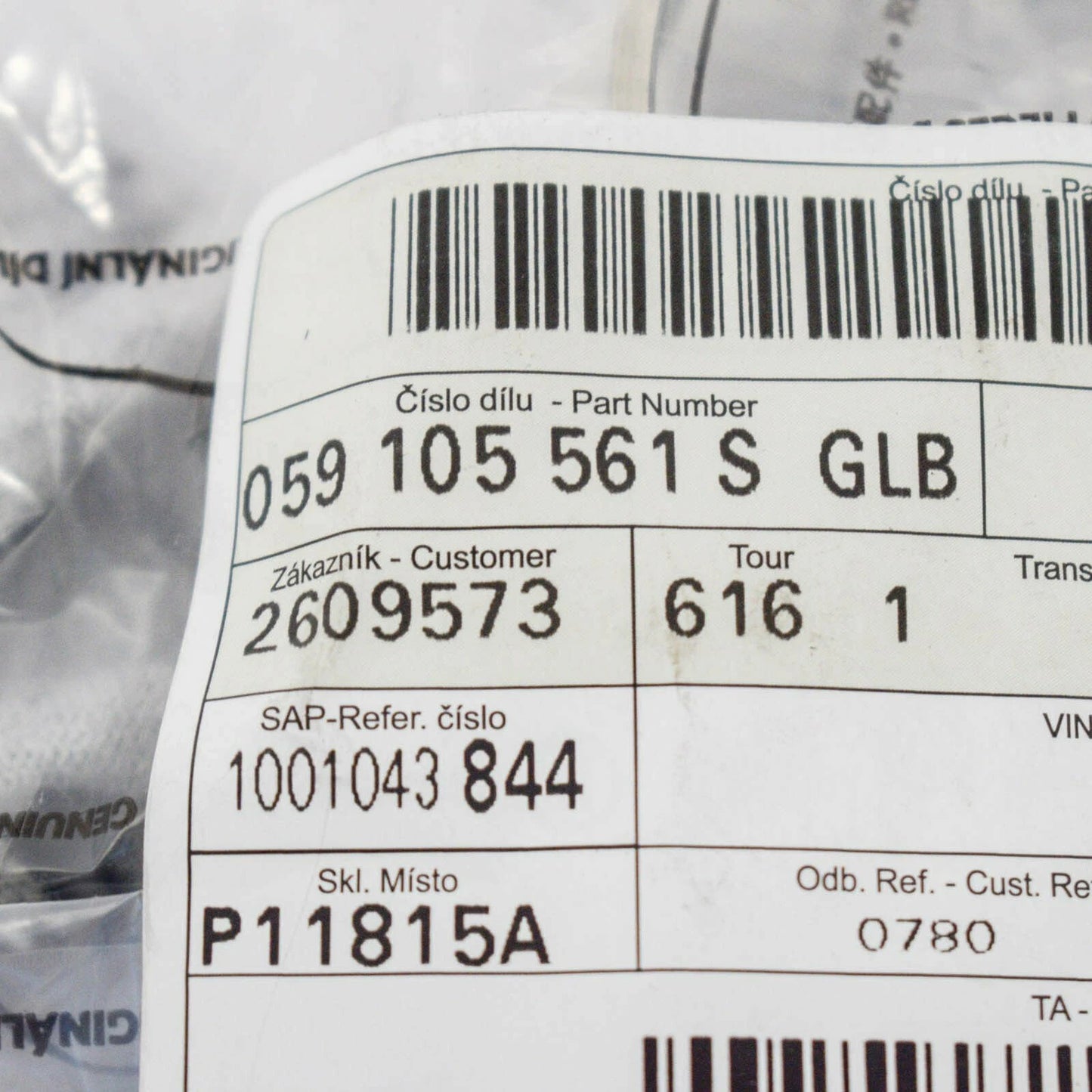 NEW AUDI A4 CRANKSHAFT BEARING SHELL B8 3.0 TDI 150KW 059105561SGLB 2011