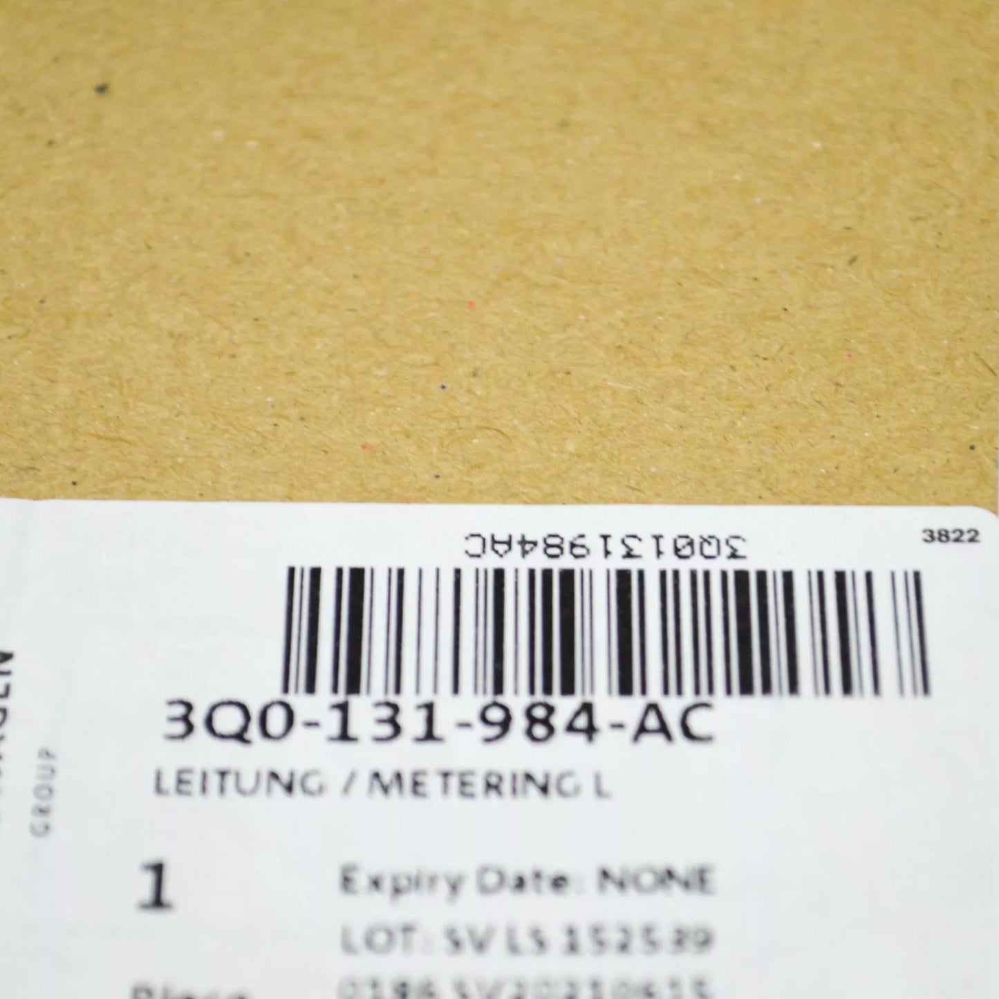 NEW VW ARTEON 3H7 REDUCING AGENT INJECTOR SUPPLY LINE 3Q0131984AC ORIGINAL