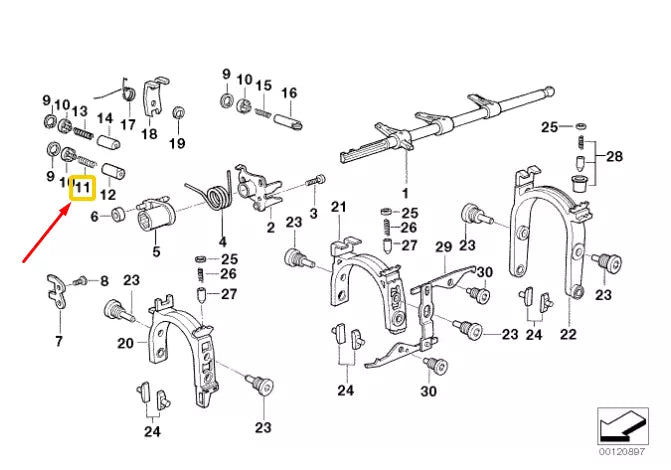 NEW BMW 3 E36 MANUAL TRANSMISSION COMPRESSION SPRING 23311224935 1224935