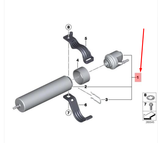 new bmw 1 f20 fuel strainer with heating 13327822496 original