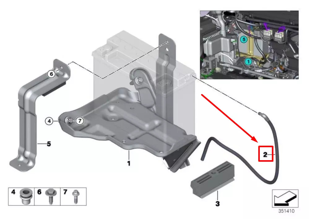 NEW BMW I3 I01 BATTERY VENT HOSE 9343861 61219343861 ORIGINAL