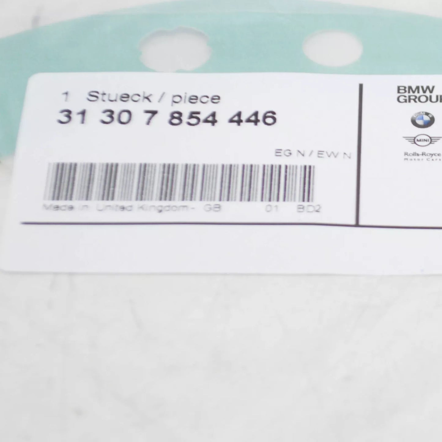 NEW BMW 4 CABRIO F33, F83 STRUT MOUNT GASKET 7854446 31307854446 ORIGINAL