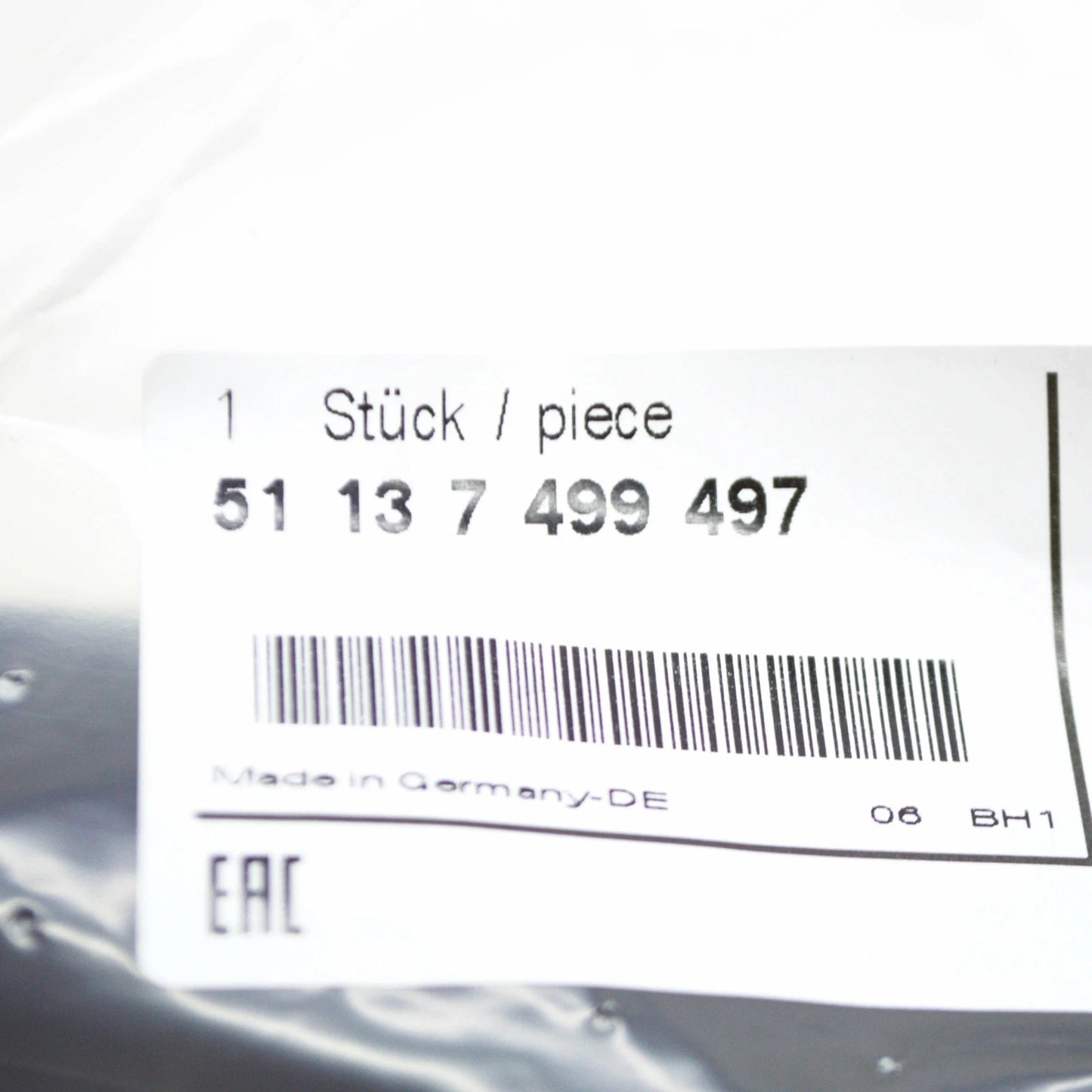 NEW BMW 4 COUPE G22 FRONT BUMPER LICENSE PLATE NUMBER HOLDER 51137499497