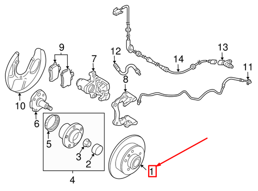 new vw t-croos c11 rear brake disc 2q0615601h original