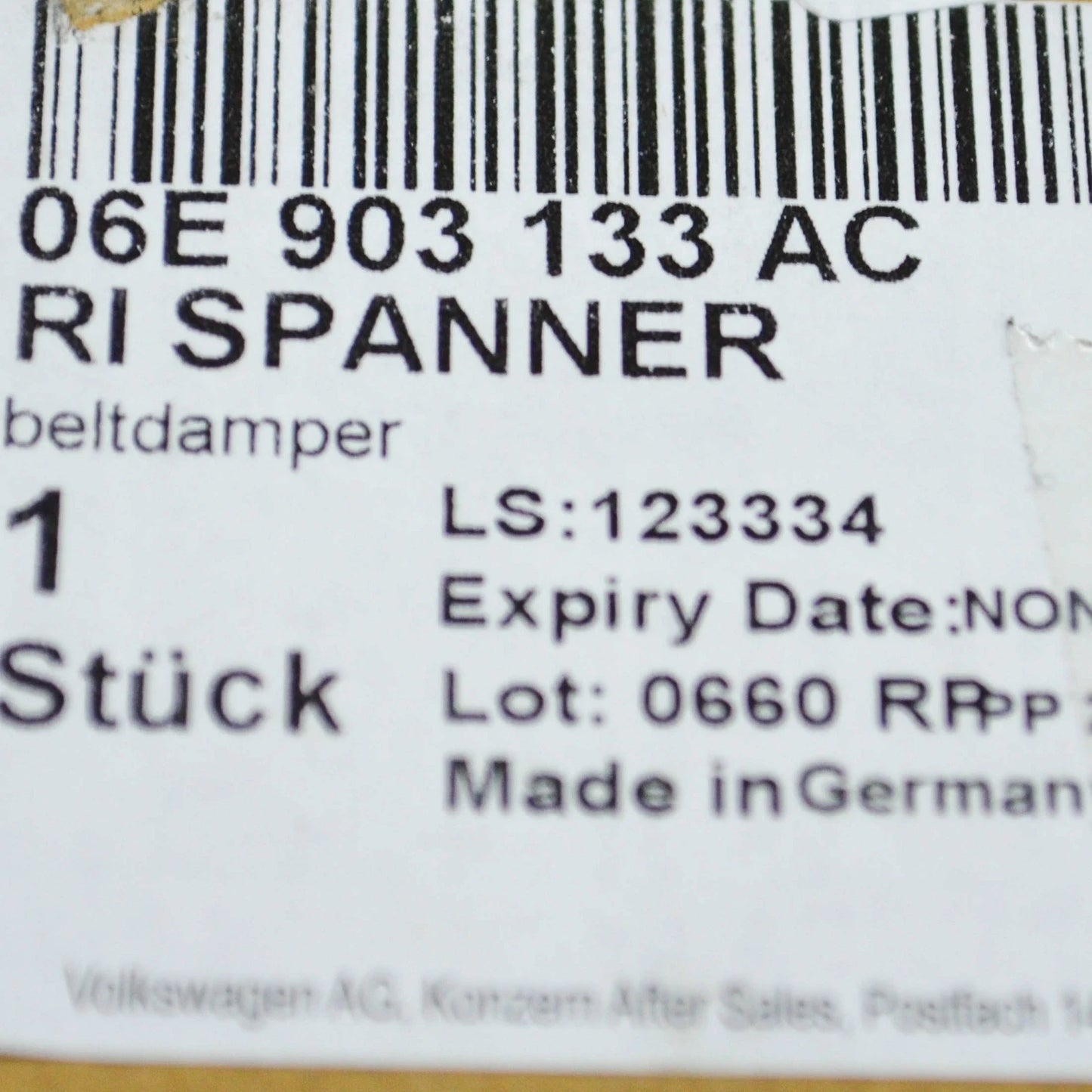 NEW AUDI A4 B8 3.0 PETROL ENGINE BELT PULLEY 06E903133AC 2014