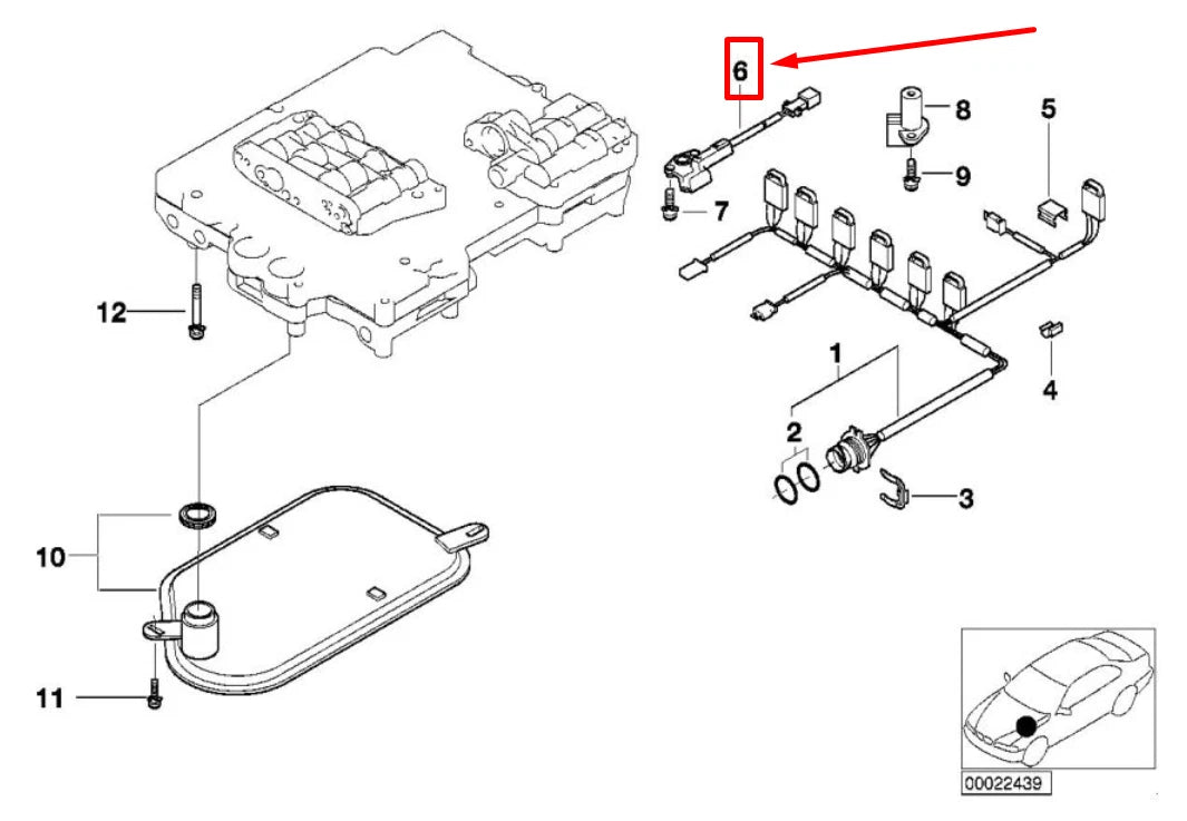 NEW BMW 3 E46 TRANSMISSION SPEED SENSOR 24341423874 1423874 ORIGINAL