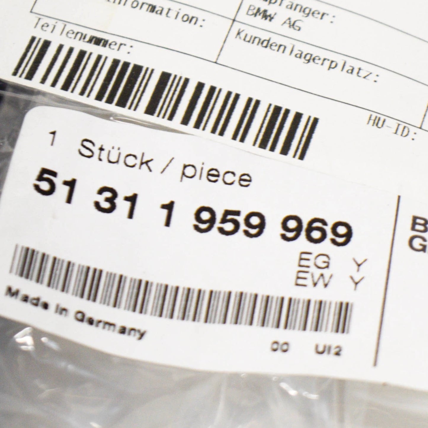 NEW BMW 5 E28 WINDSHIELD UPPER RUBBER MOULDING WEATHERSTRIP 51311959969 1959969