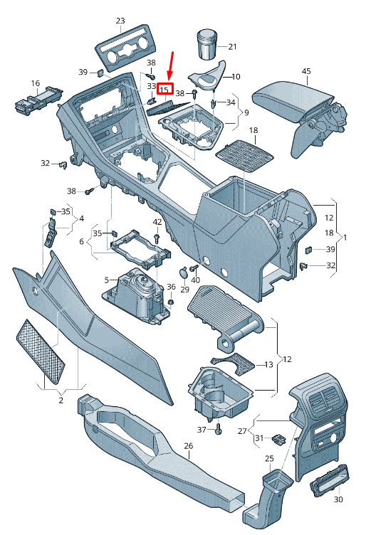 new seat tarraco kn stowage compartment insert rhd 5nc863330c9b9 original