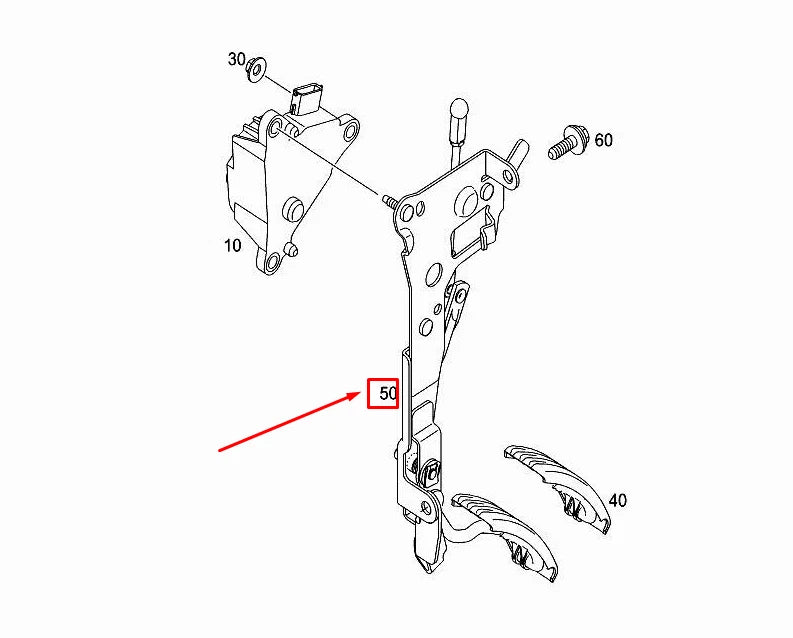NEW MERCEDES-BENZ CITAN W415 ACCELERATOR PEDAL BRACKET A4153000304 ORIGINAL
