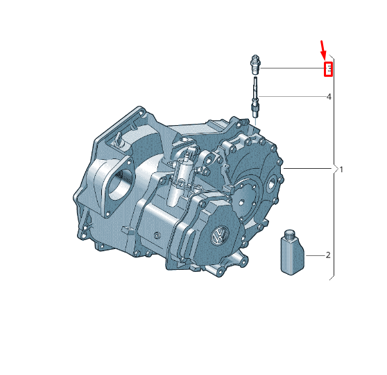 new vw transporter vi t6 transmission pinion guide 014409193b original