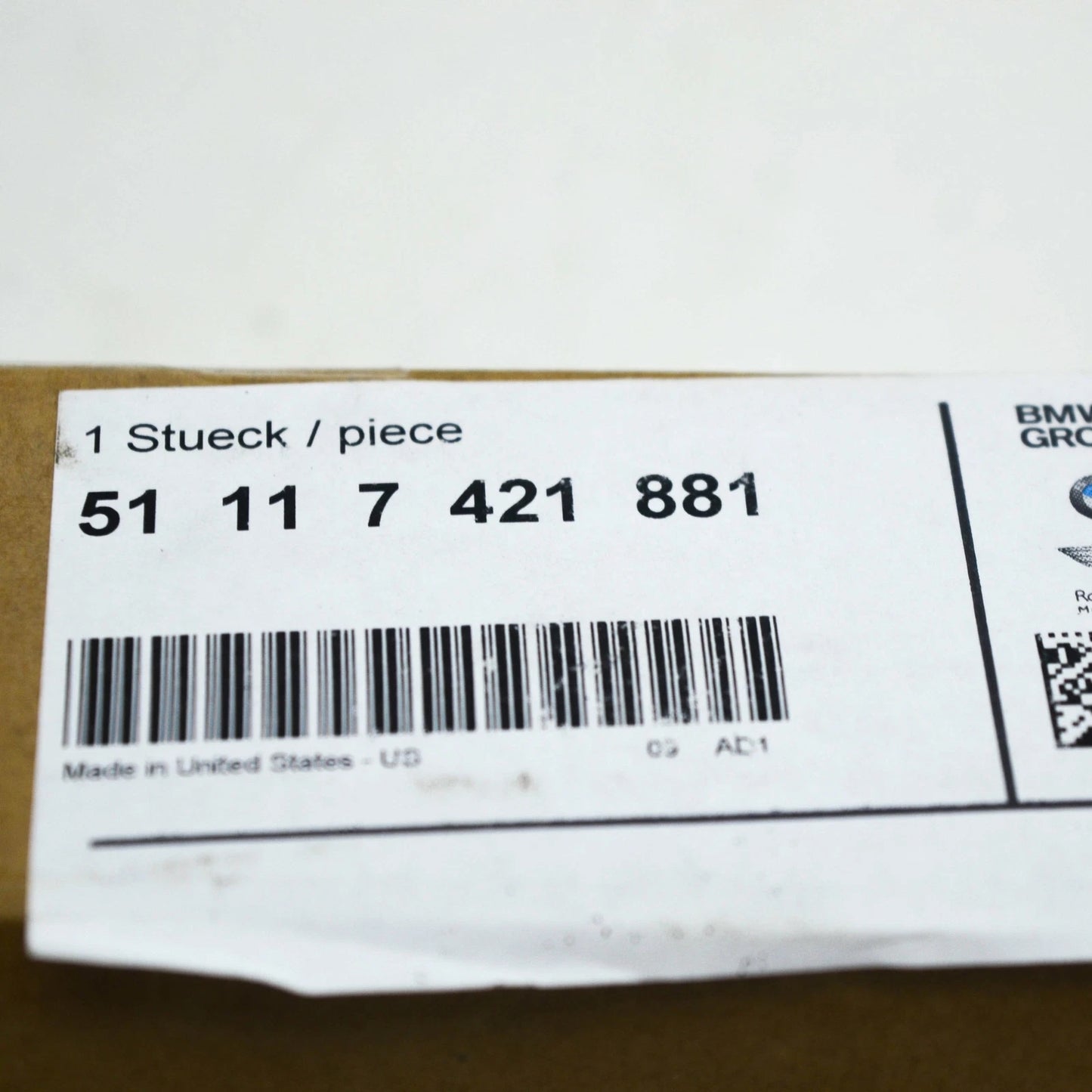 NEW BMW X5 G05 FRONT BUMPER CROSS MEMBER REAR 51117421881 ORIGINAL