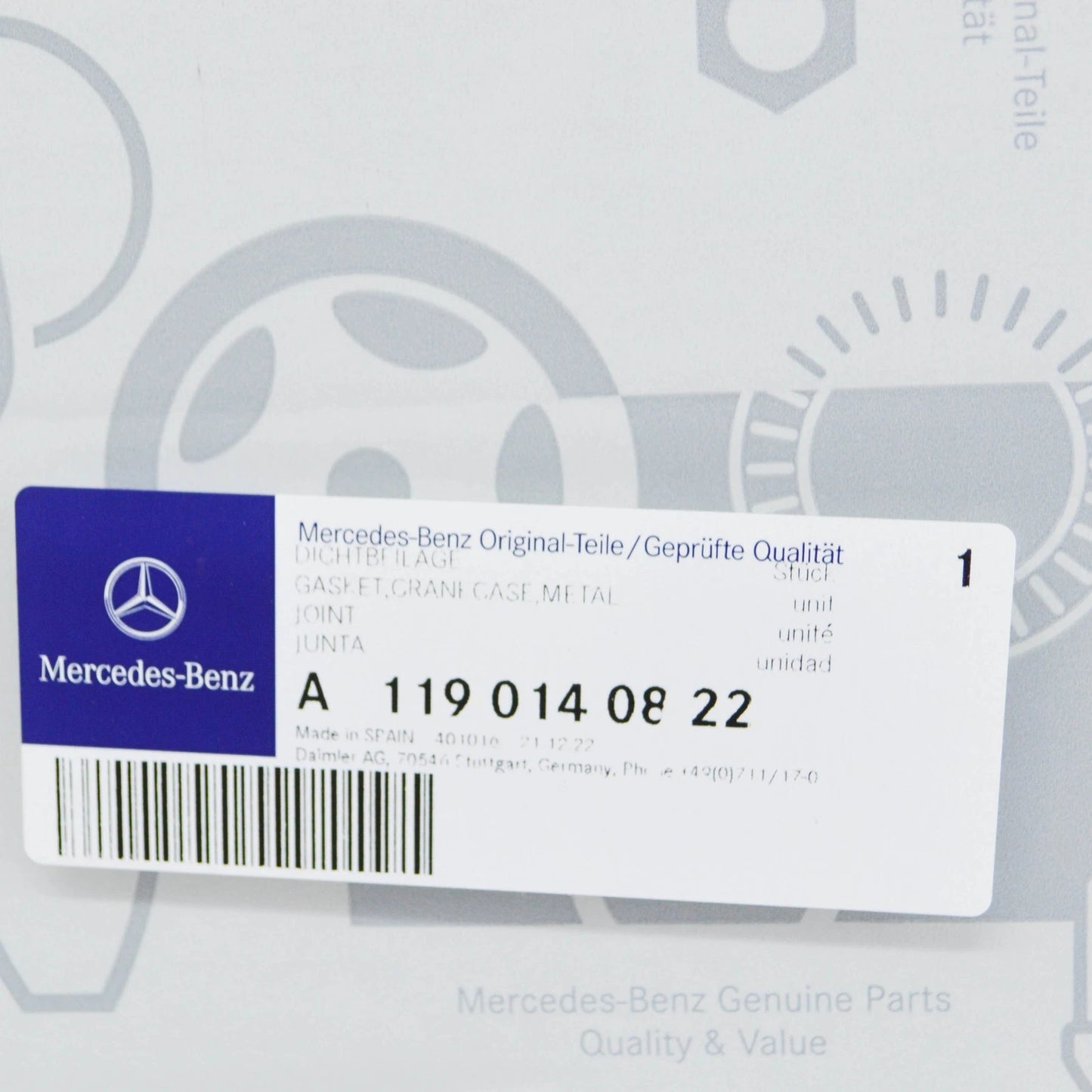 NEW MERCEDES BENZ SL R129 ENGINE OIL PAN GASKET A1190140822 ORIGINAL
