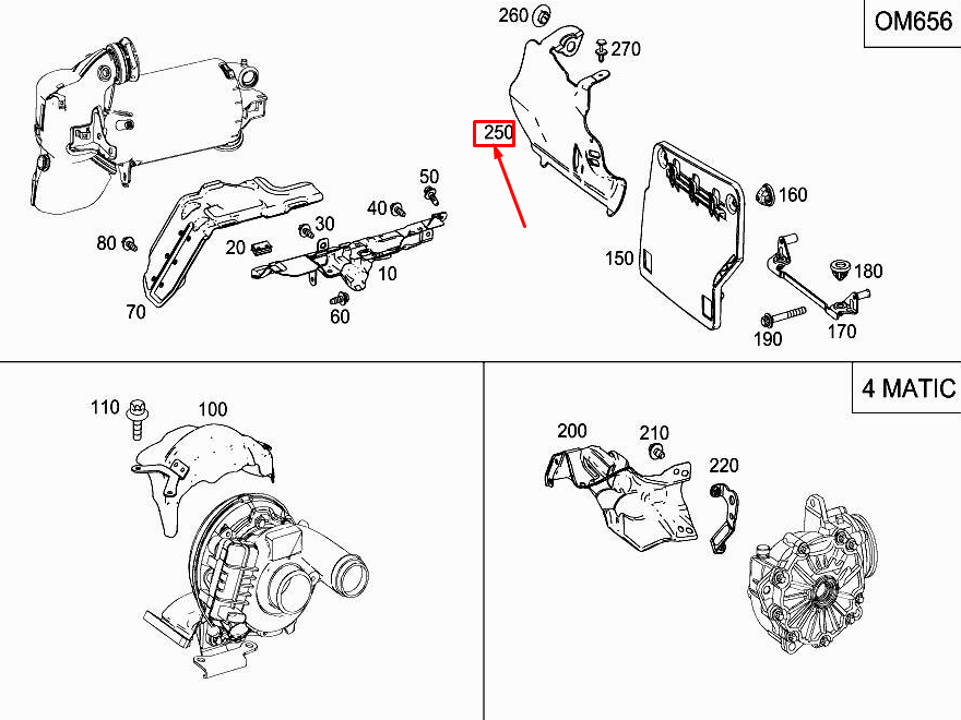 new mercedes-benz s w222 front engine soundproofing a6562260800 original