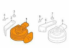 NEW AUDI A4 B8 RIGHT LOW TONE FANFARE SIGNAL 8T0951221 ORIGINAL