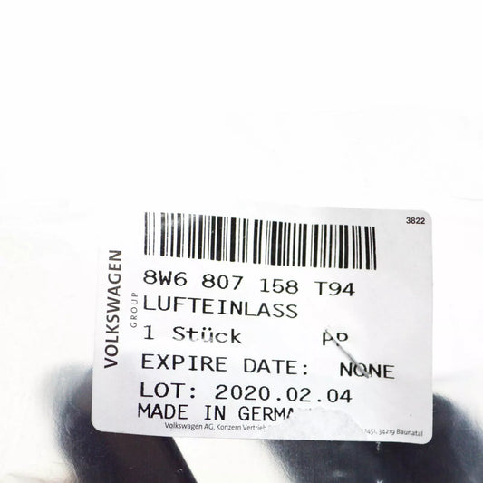 NEW AUDI RS5 SPORTBACK 8W6 RIGHT AIR DUCT COVER TRIM 8W6807158T94 ORIGINAL