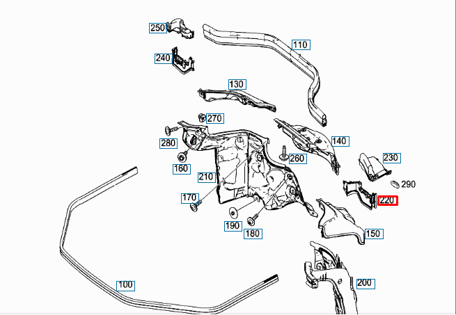 NEW MERCEDES-BENZ GLE W166 FRONT LEFT BOTTOM INSULATION A1666823000 ORIGINAL