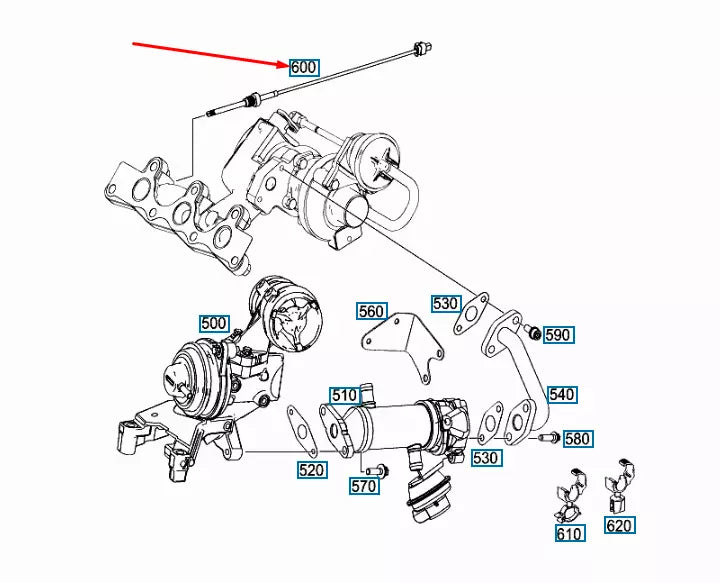 NEW NEW SMART FORTWO COUPE 451 EXHAUST SYSTEM TEMPERATURE SENSOR A0009059005