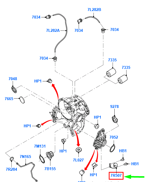 new ford transit mk3 manual transmission gearbox valve 1816682 original
