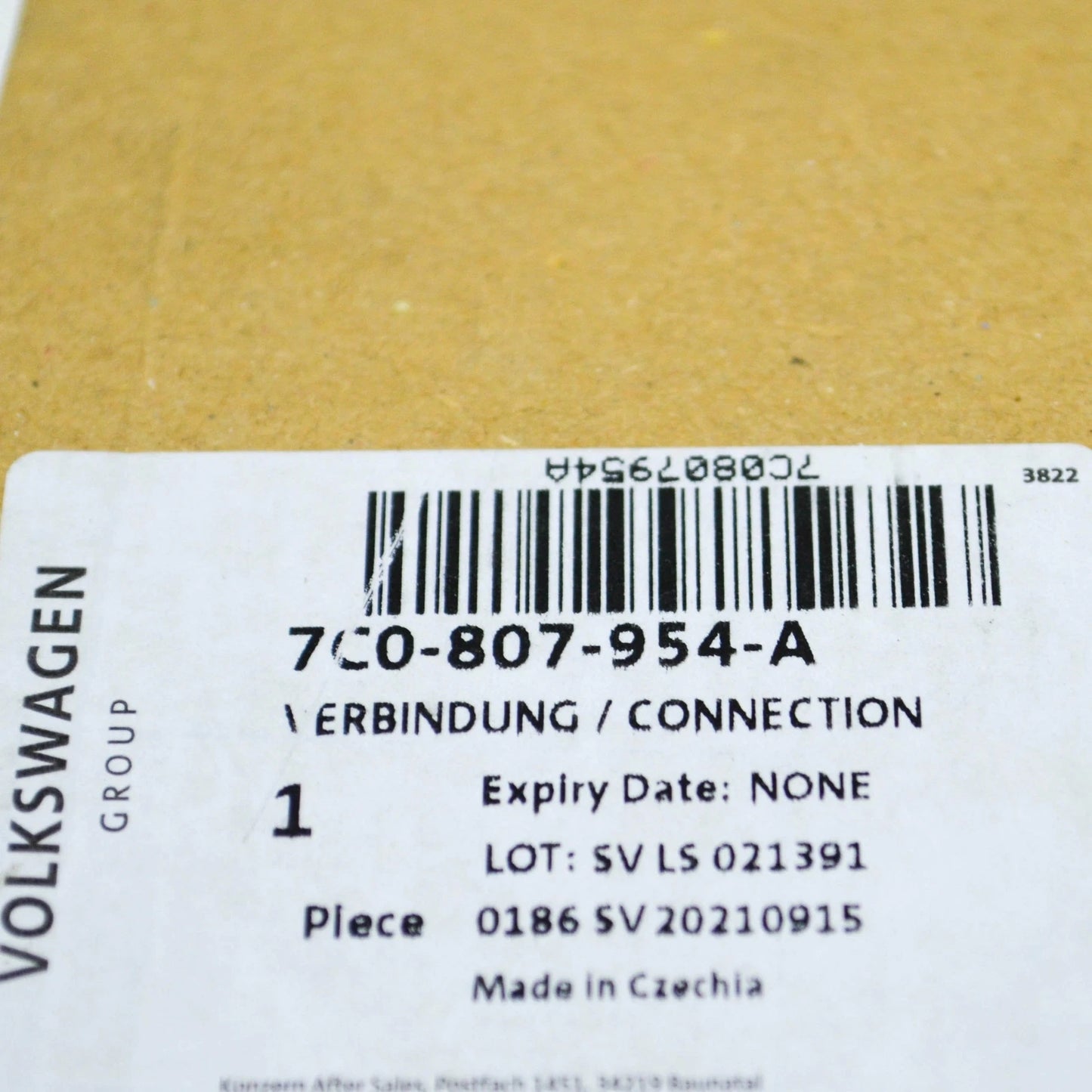 NEW VW CRAFTER SY FRONT BUMPER RIGHT IMPACT REINFORCEMENT 7C0807954A