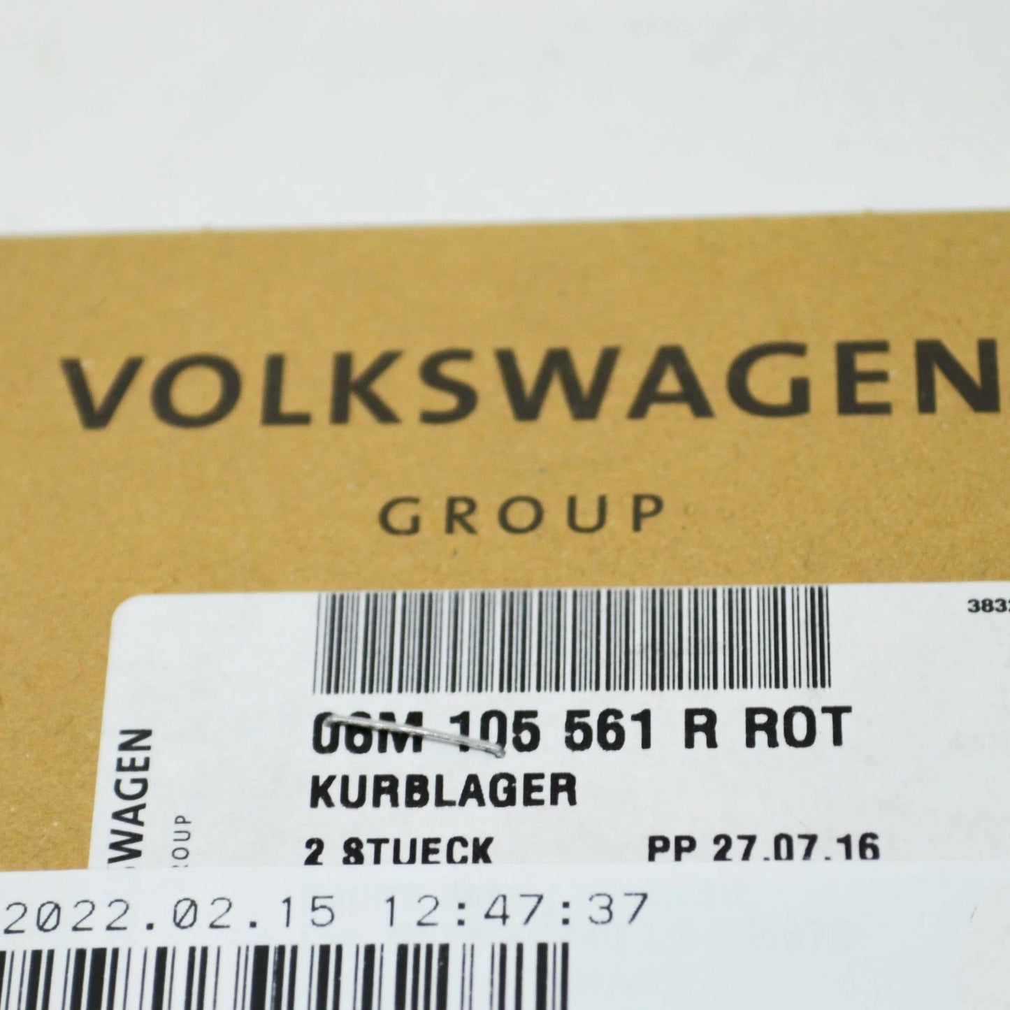 NEW AUDI A4 B9 UPPER CRANKSHAFT BEARING SHELL SET 06M105561RROT ORIGINAL