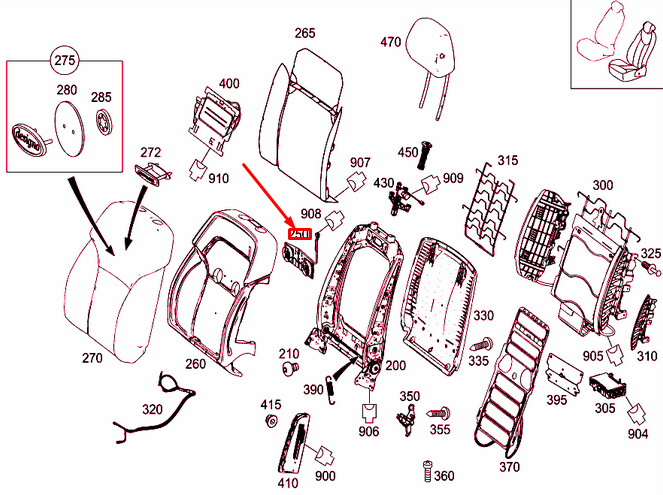 NEW MERCEDES-BENZ ML W166 FRONT LEFT SEAT FAN A0999062900 ORIGINAL