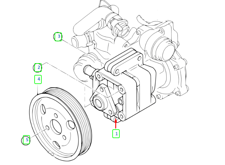 new bmw 1 e87 power steering pumpp 116i 90kw petrol 6780413 original