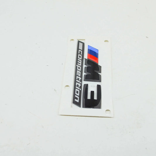 NEW BMW M3 G20 G80 COMPETITION REAR TAILGATE BOOTLID BADGE 51148084161 ORIGINAL