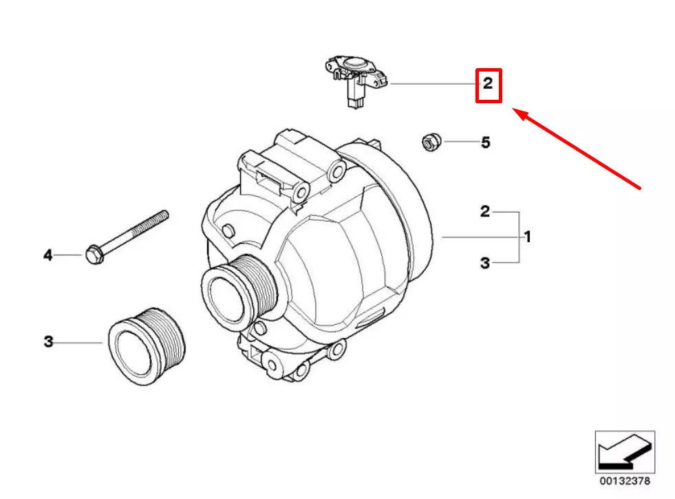 NEW BMW 5 E60 VOLTAGE REGULATOR 12317540657 7540657 ORIGINAL