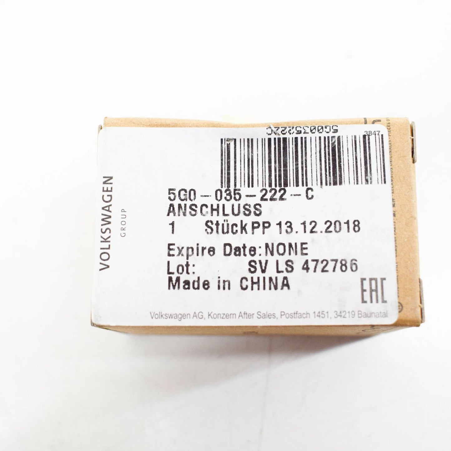 NEW VOLKSWAGEN GOLF MK7 USB AND AUX-IN CONNECTION 5G0035222C