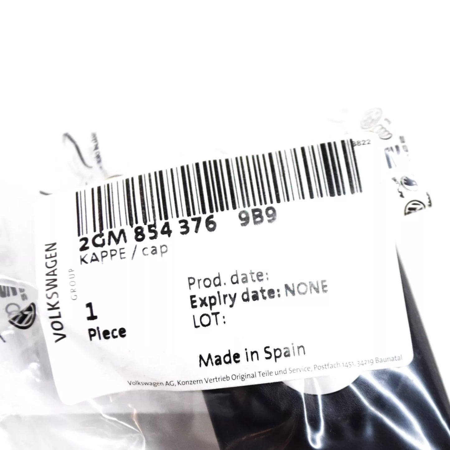 NEW VOLKSWAGEN T-CROSS C11 FRONT BUMPER PDC HOLDER RIGHT 2GM8543769B9 ORIGINAL