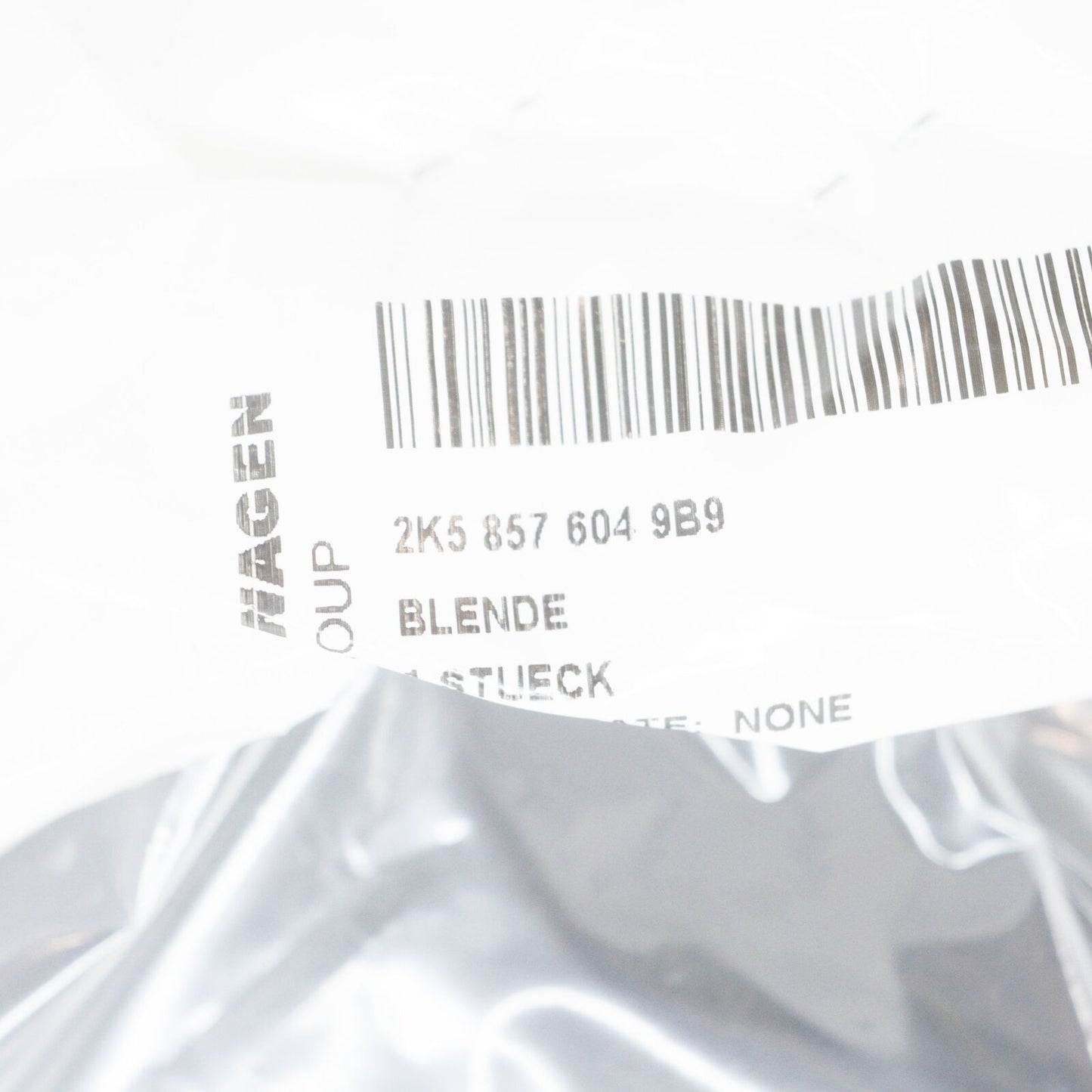 NEW VW CADDY 2K FRONT RIGHT DOOR MIRROR LOWER TRIM 2K58576049B9 ORIGINAL