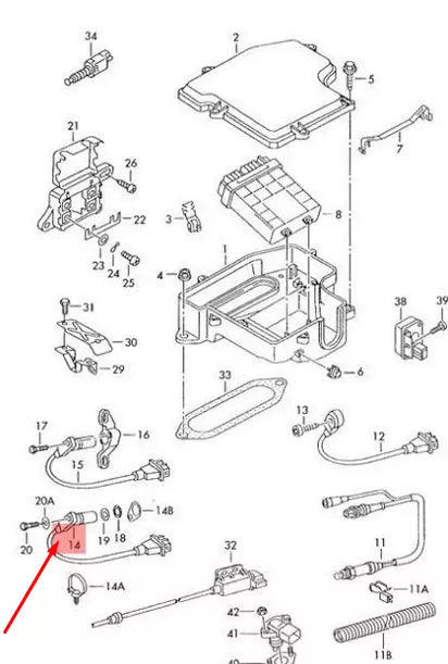NEW AUDI A4 B6 CRANKSHAFT POSITION SENSOR 078906433B 1.8T 120KW ORIGINAL