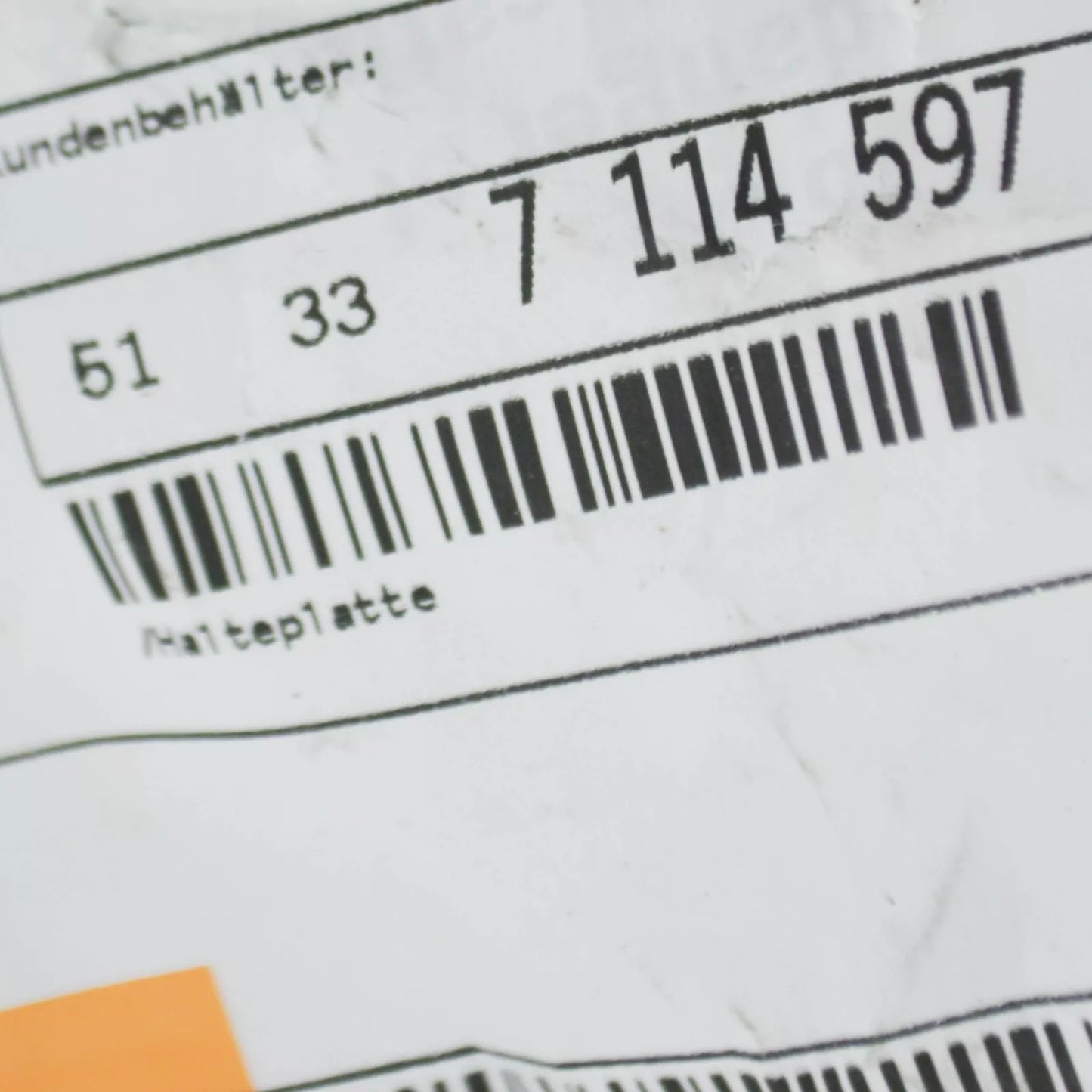 NEW BMW Z4 E85 FRONT DOOR WINDOW LIFTING SUPPORTING PLATE 51337114597 ORIGINAL