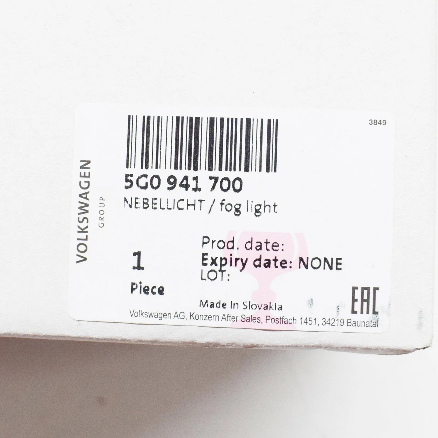 NEW VW GOLF MK7 GTI GTD FRONT RIGHT LED FOG LIGHT 5G0941700 ORIGINAL