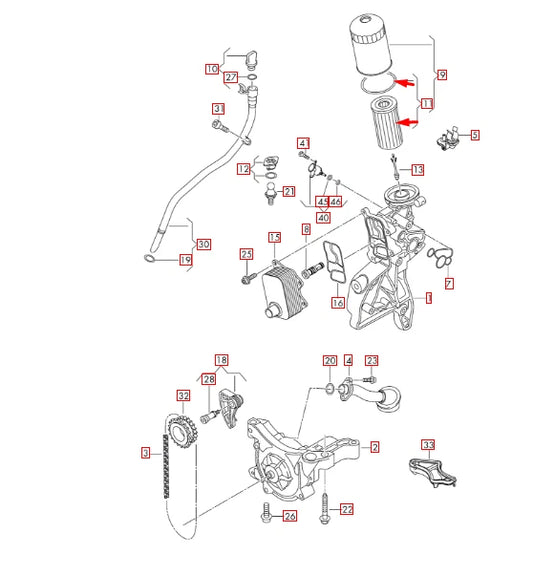 NEW AUDI A3 8V7 OIL FILTER 06L115562B ORIGINAL