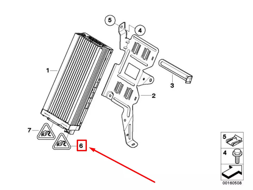 NEW BMW 5 E60 SOCKET HOUSING 1383502 61131383502 ORIGINAL