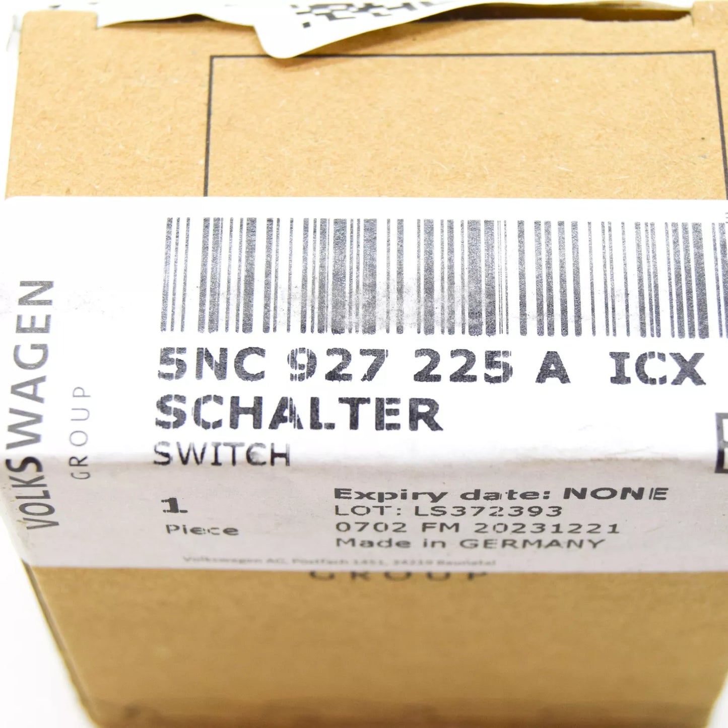 NEW VW TIGUAN AD HANDBRAKE BUTTON RHD 5NC927225AICX 5NC927225A ICX ORIGINAL