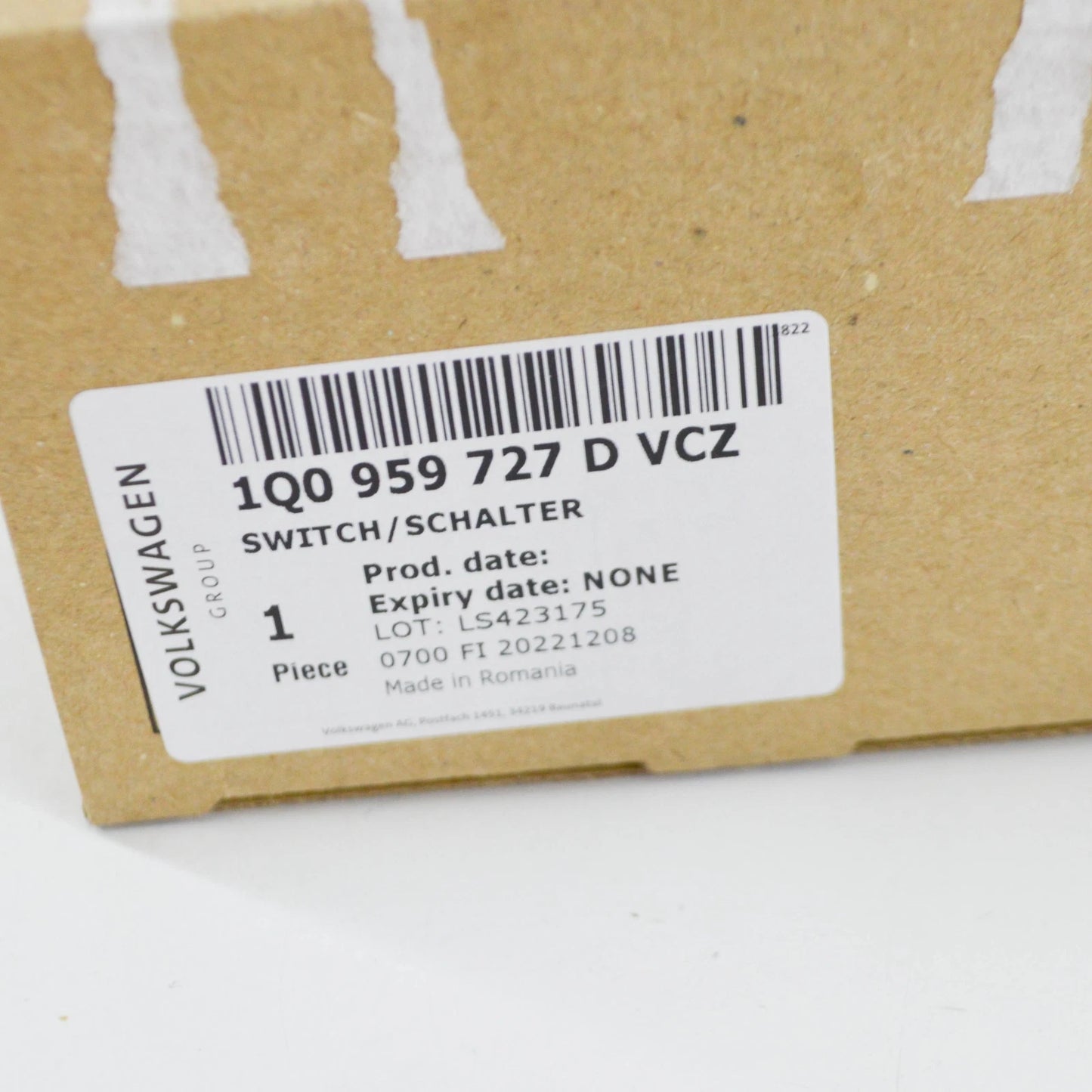 NEW VW EOS 1F SUNROOF CONTROL SWITCH 1Q0959727D VCZ 1Q0959727DVCZ ORIGINAL