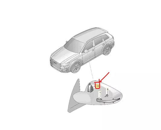 AUDI Q7 4M Left Wing Mirror Lane Change Warning Display 4M1949145 GENUINE