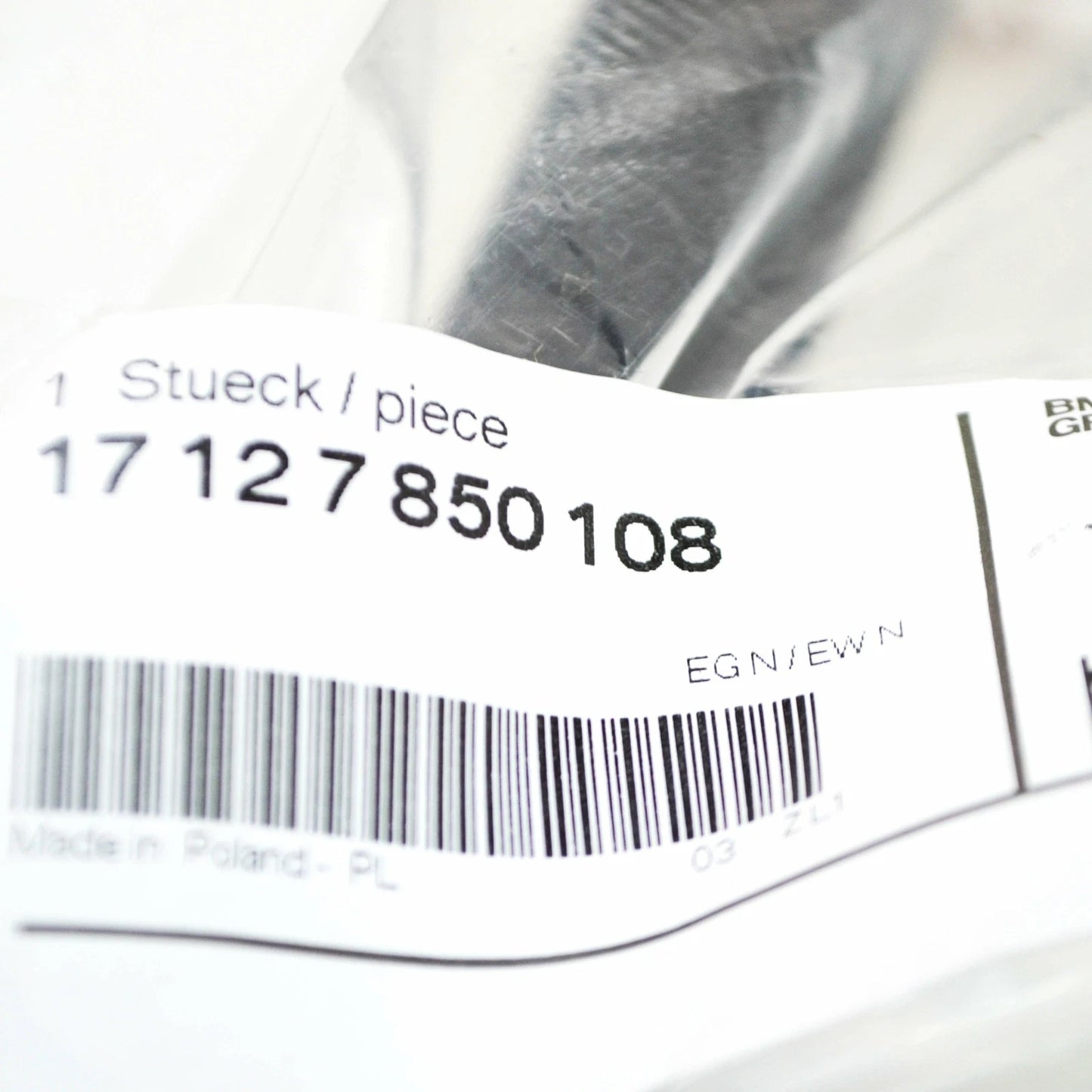 NEW BMW X5 M F85 RADIATOR HEAT EXCHANGER HOSE 17127850108 ORIGINAL