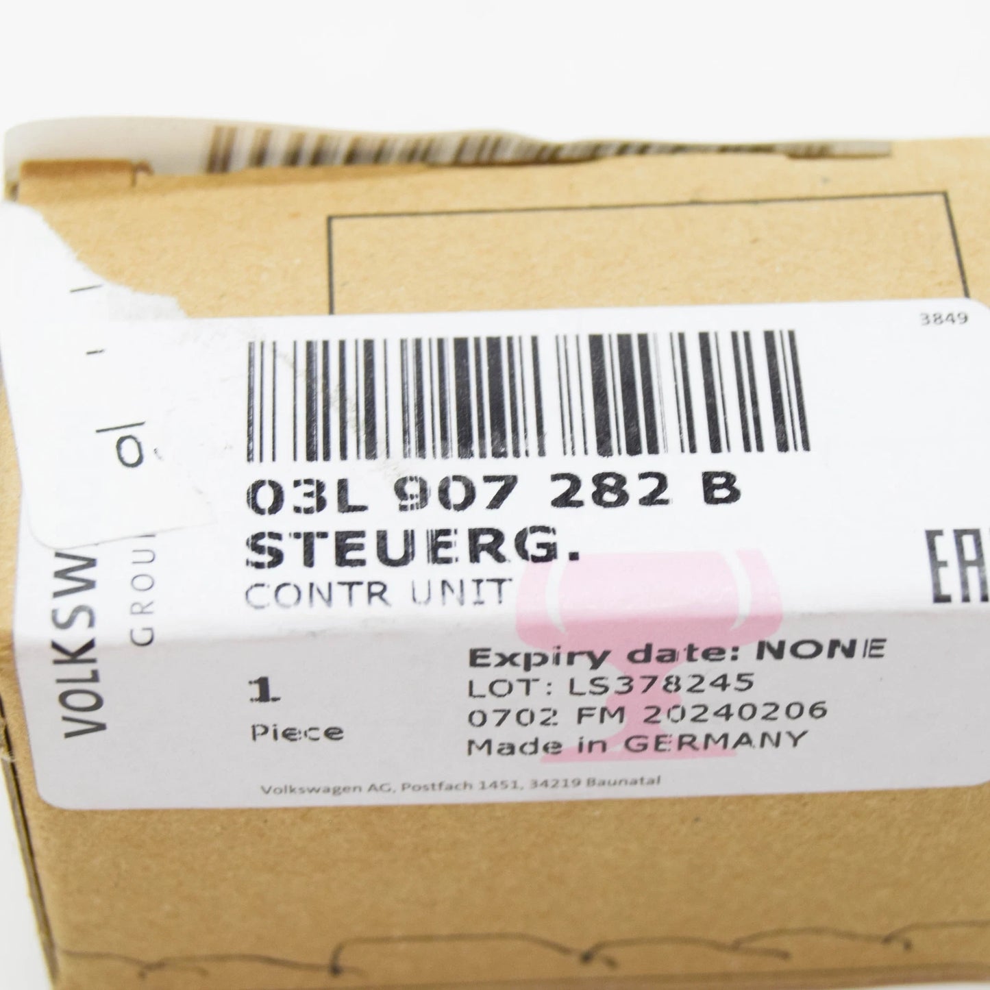 NEW VOLKSWAGEN GOLF 5G MK7 GLOW PLUG CONTROL UNIT 03L907282B ORIGINAL