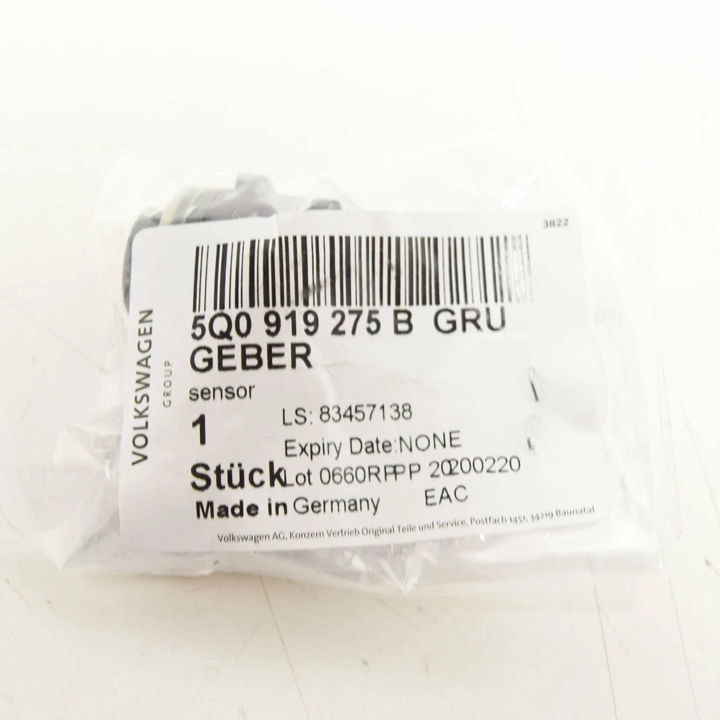 NEW VOLKSWAGEN TIGUAN 5N REAR BUMPER PDC PARKING SENSOR 5Q0919275BGRU