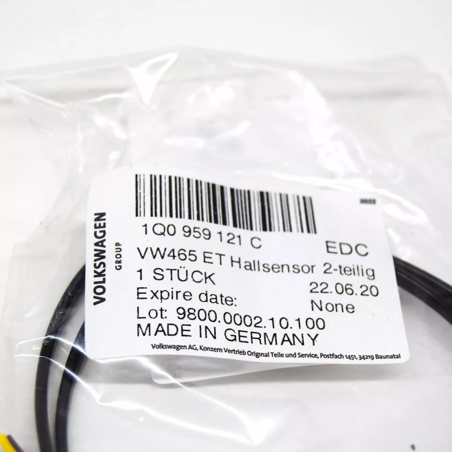 NEW VOLKSWAGEN EOS HALL SENSOR WITHOUT MAGNET 1Q0959121C